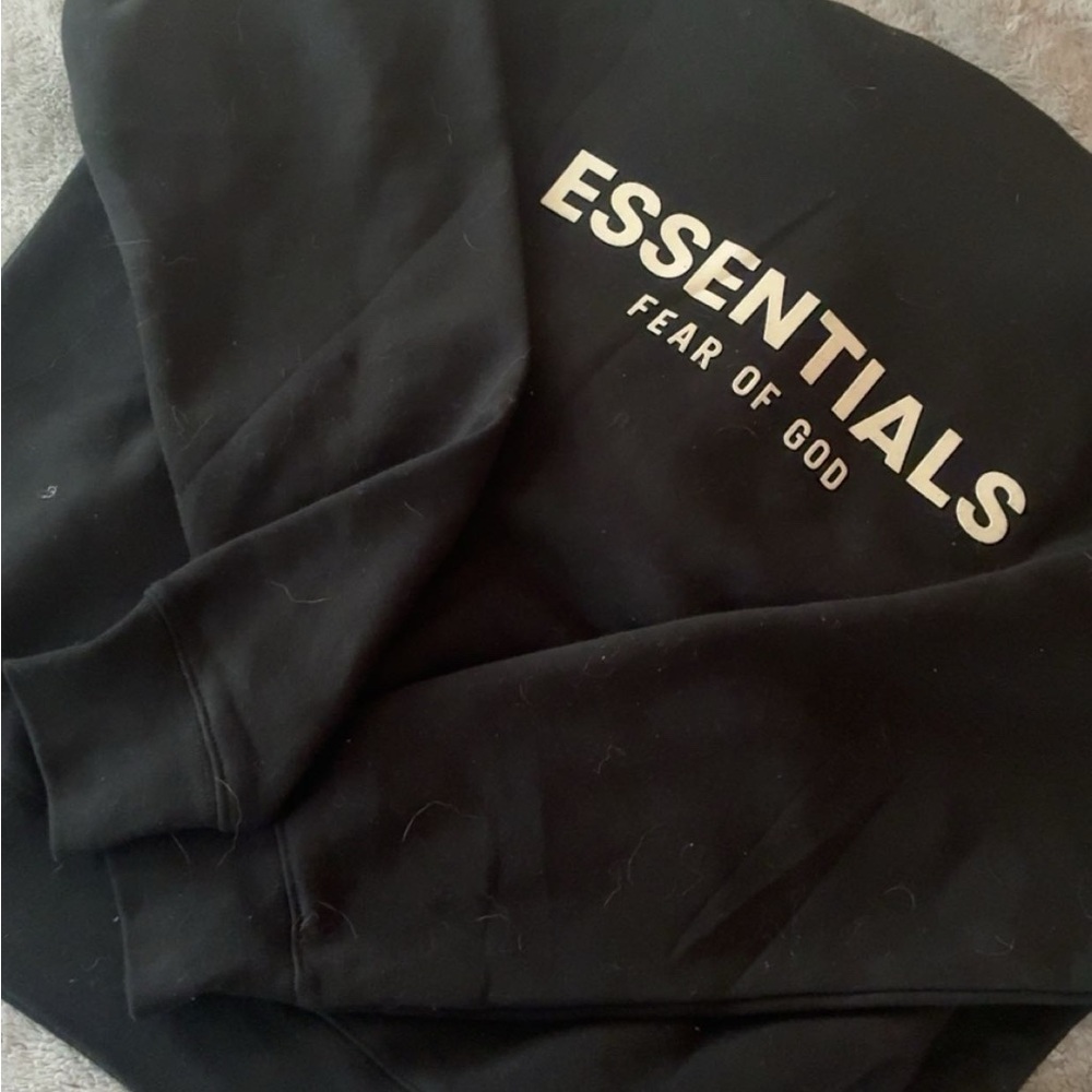 Fear of God Essentials Black Hoodie
